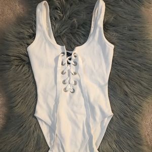 Forever 21 White Bodysuit
